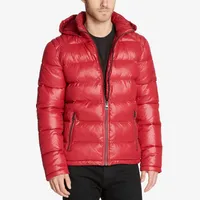 Macy's Guess Men's Black Puffer Jackets