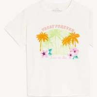 M&S Collection Girl's Cotton T-shirts
