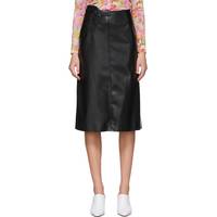 SSENSE Women's Black Leather Skirts