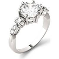 Charles and Colvard White Gold Engagement Rings For Women