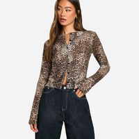 boohoo Women's Leopard Sweaters