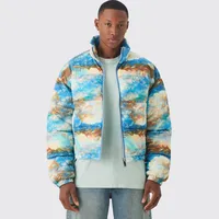 boohooMAN Men's Printed Coats