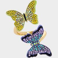 Betsey Johnson Women's Butterfly Rings