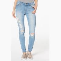 Women's Celebrity Pink Ripped Jeans