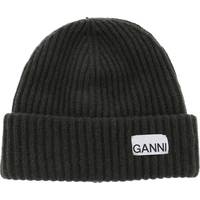 Ganni Women's Logo Beanies