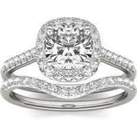 Charles and Colvard Women's Cushion Cut Engagement Rings
