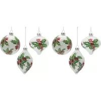 Belk Slickblue Glass Christmas Ornaments