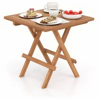 Sugift Wood Side Tables