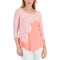 Macy's JM Collection Women's 3/4 Sleeve T-Shirts