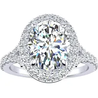 Shop Premium Outlets SSELECTS Women's Oval Engagement Rings