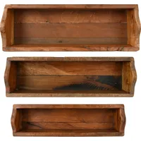 Storied Home Wood Decorative Trays