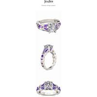 Jeulia Jewelry  Women's Butterfly Rings