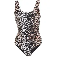 Ganni Women's Leopard Swimsuits