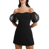 Shop Premium Outlets French Connection Women's Puff Sleeve Dresses