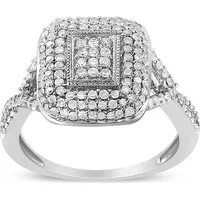 Shop Premium Outlets Haus of Brilliance Women's Cluster Rings