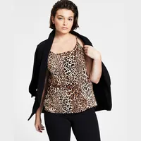 Bar III Women's Leopard Tops