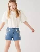 M&S Collection Girl's Denim Shorts