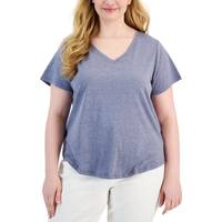 Style & Co Women's Shorts Sleeve Tops