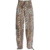 Ganni Women's Leopard Pants