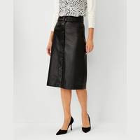 Ann Taylor Women's Black Leather Skirts