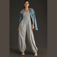 Anthropologie Women's Linen Jumpsuits