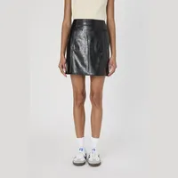 French Connection Women's Black Leather Skirts