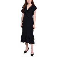 NY Collection Women's Flutter Sleeve Dresses