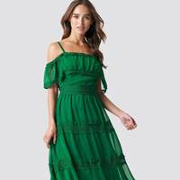 NA-KD Women's Green Dresses