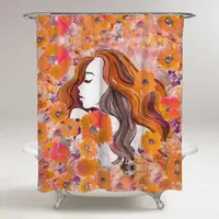 Oliver Gal Floral Shower Curtains