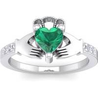 SuperJeweler Women's Heart Diamond Rings