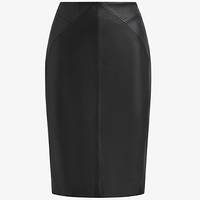 Reiss Women's Black Leather Skirts