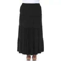 White Mark Women's Plus Size Skirts