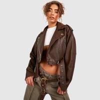 boohoo Women's Faux Leather Jackets
