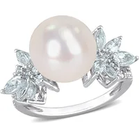 Mimi & Max Women's Aquamarine Rings