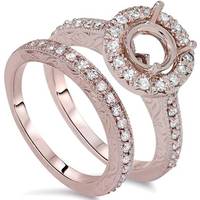 Shop Premium Outlets Women's Rose Gold Engagement Rings