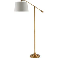 Kathy Kuo Home Swing Arm Floor Lamps