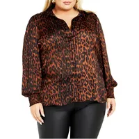 City Chic Women's Leopard Tops