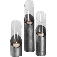 Contemporary Home Living Glass Candle Holders