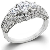 French Connection Women's Pave Rings