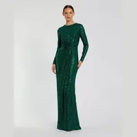 Ieena for Mac Duggal Women's Long-sleeve Dresses