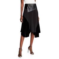 Neiman Marcus Women's Black Leather Skirts