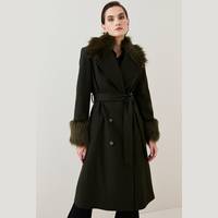 Karen Millen Women's Faux Fur Coats
