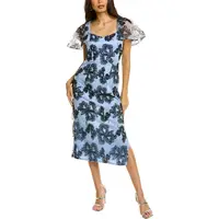 JS Collections Women's Flutter Sleeve Dresses