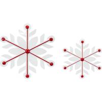 Contemporary Home Living Snowflake Ornaments