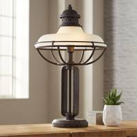Franklin Iron Works Cage Table Lamps