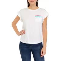 Crown & Ivy Women's White T-Shirts