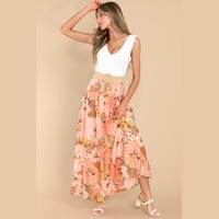 Red Dress Women's Floral Skirts