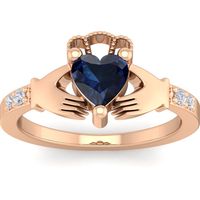 Shop Premium Outlets SSELECTS Women's Heart Diamond Rings