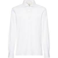Brunello Cucinelli Men's Long Sleeve Polo Shirts