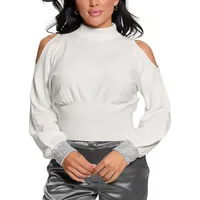 Guess Women's Cold Shoulder Sweaters